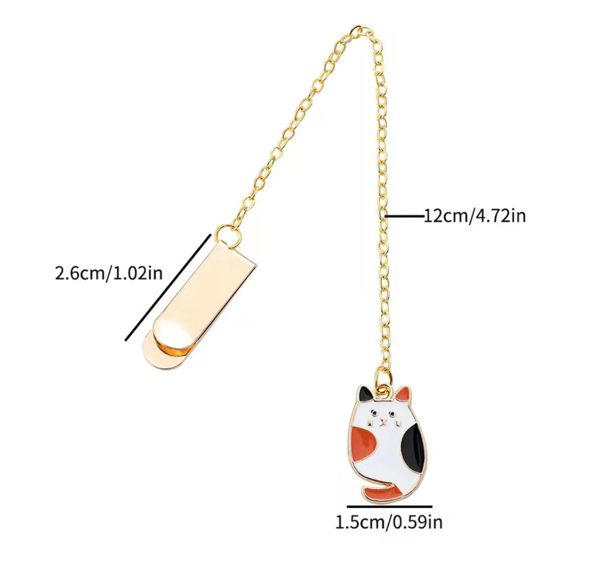 🐱 Calico Cat Charm Bookmark 🐱