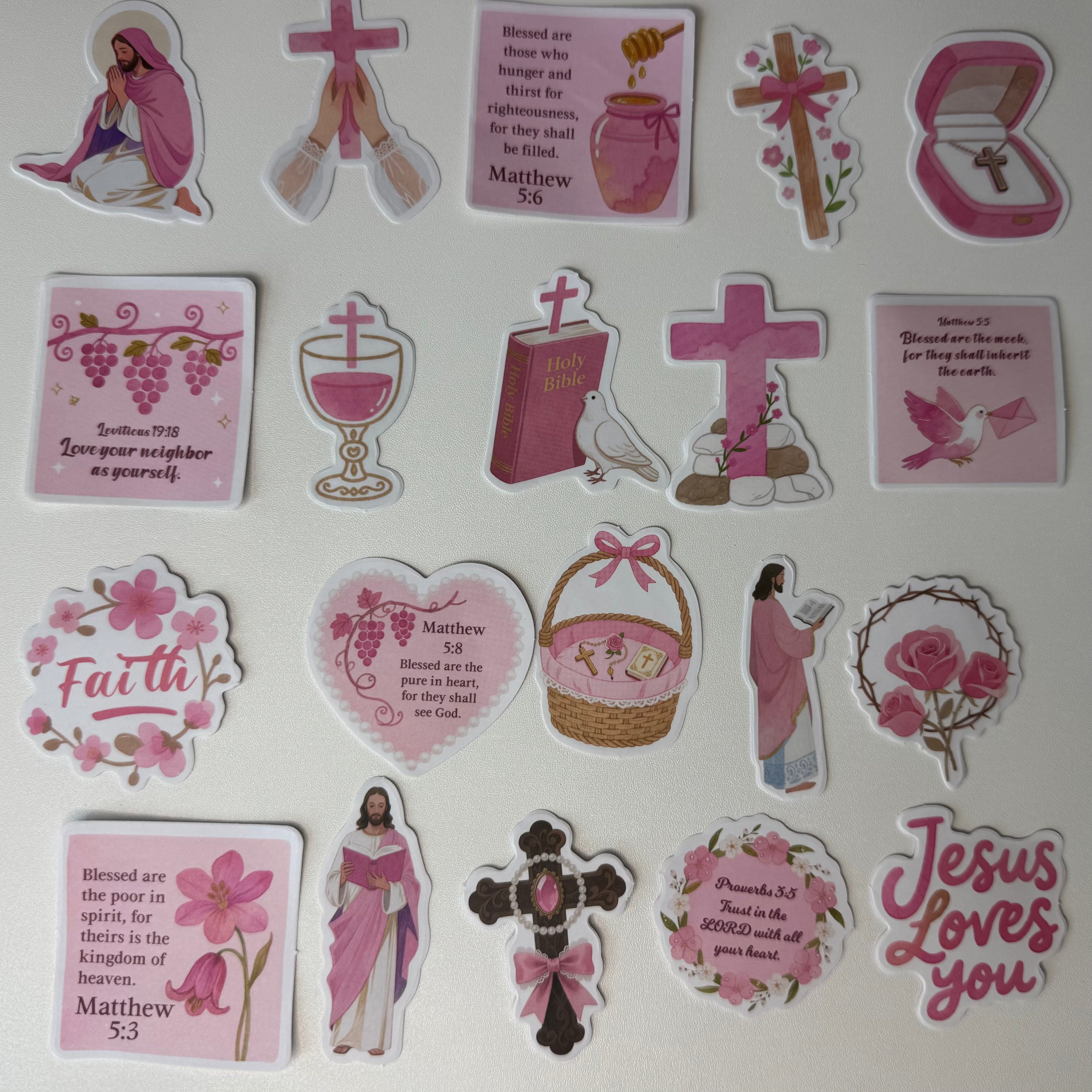 Pink Faith Sticker Set №2