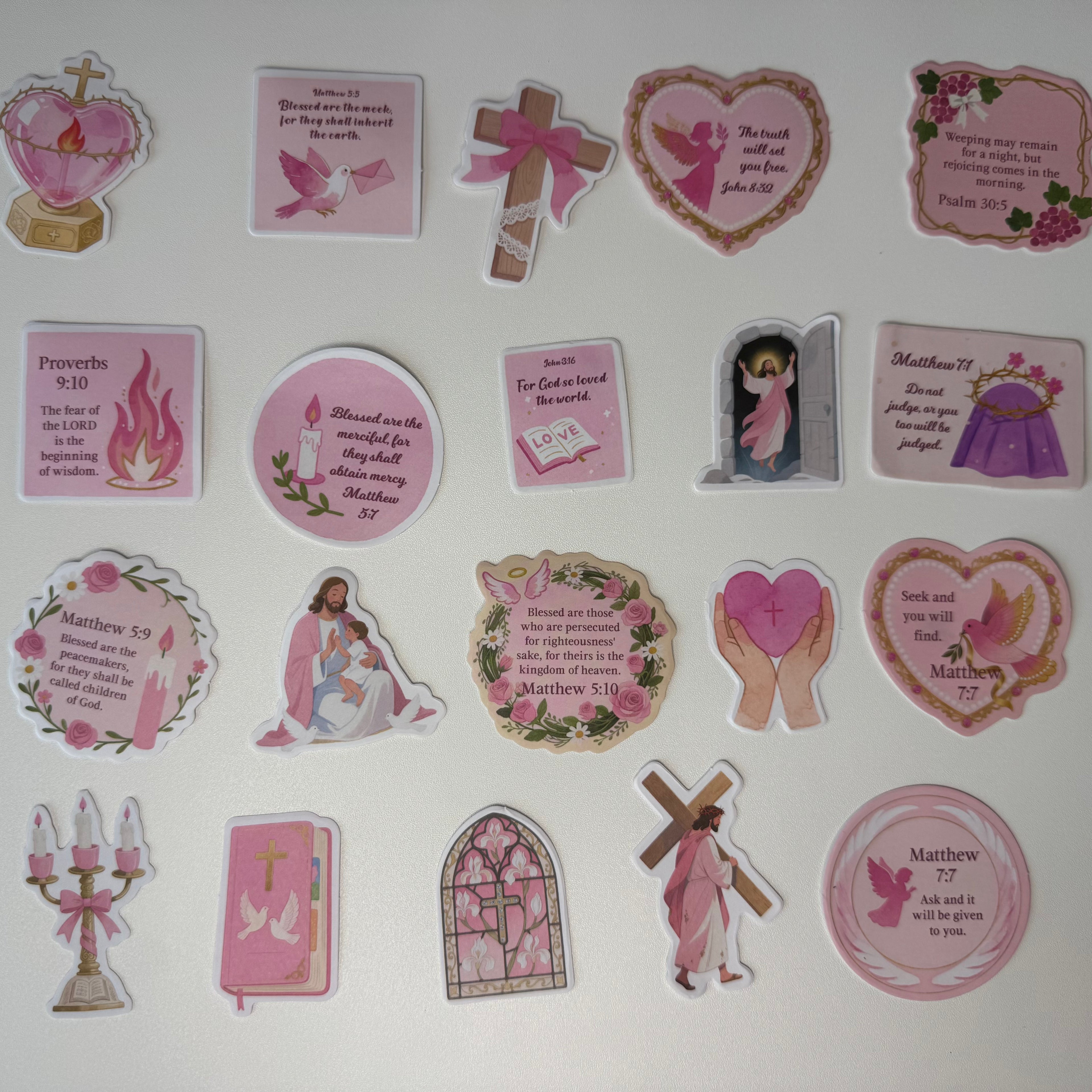 Pink Faith Sticker Set №3