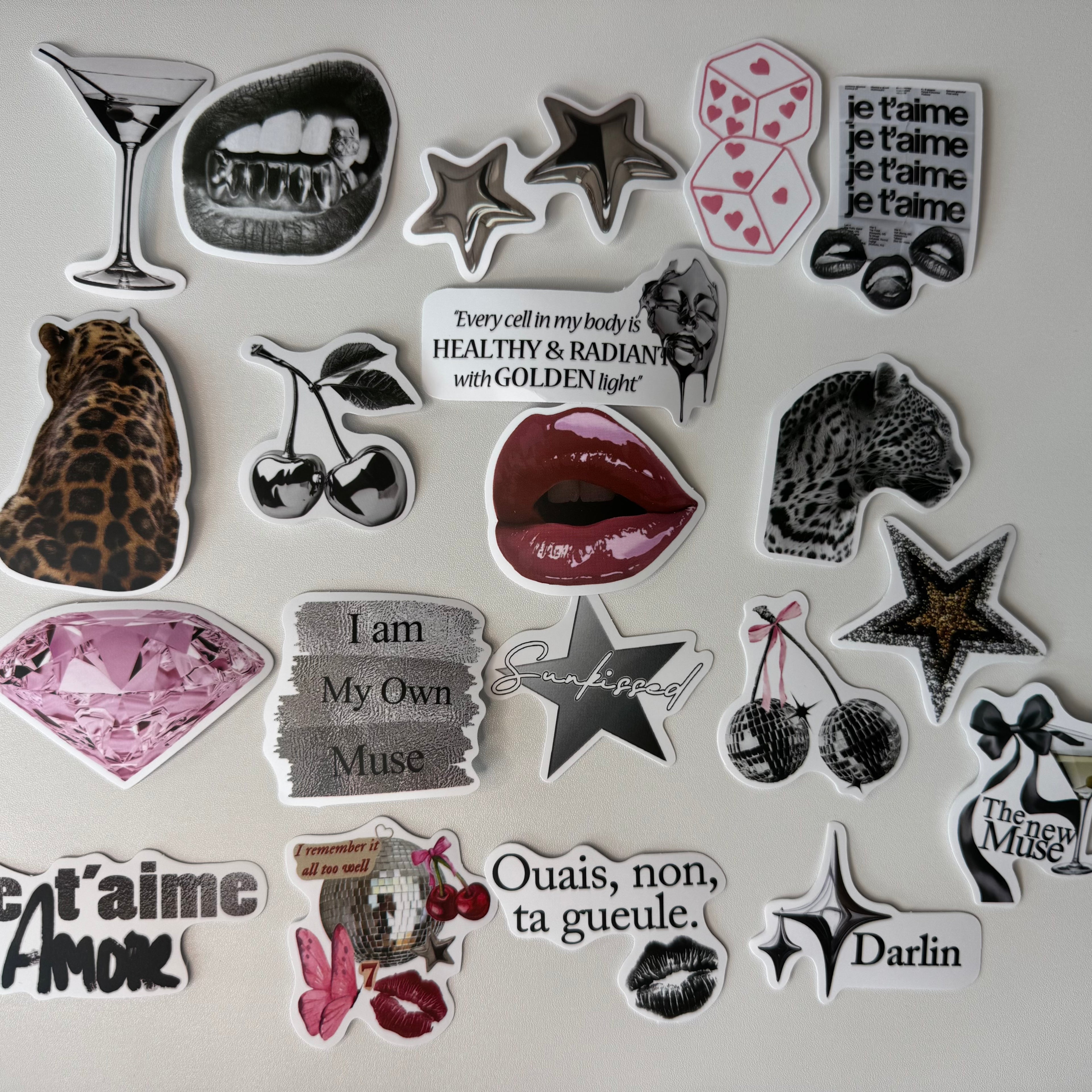 Silver Glam Sticker Set №2