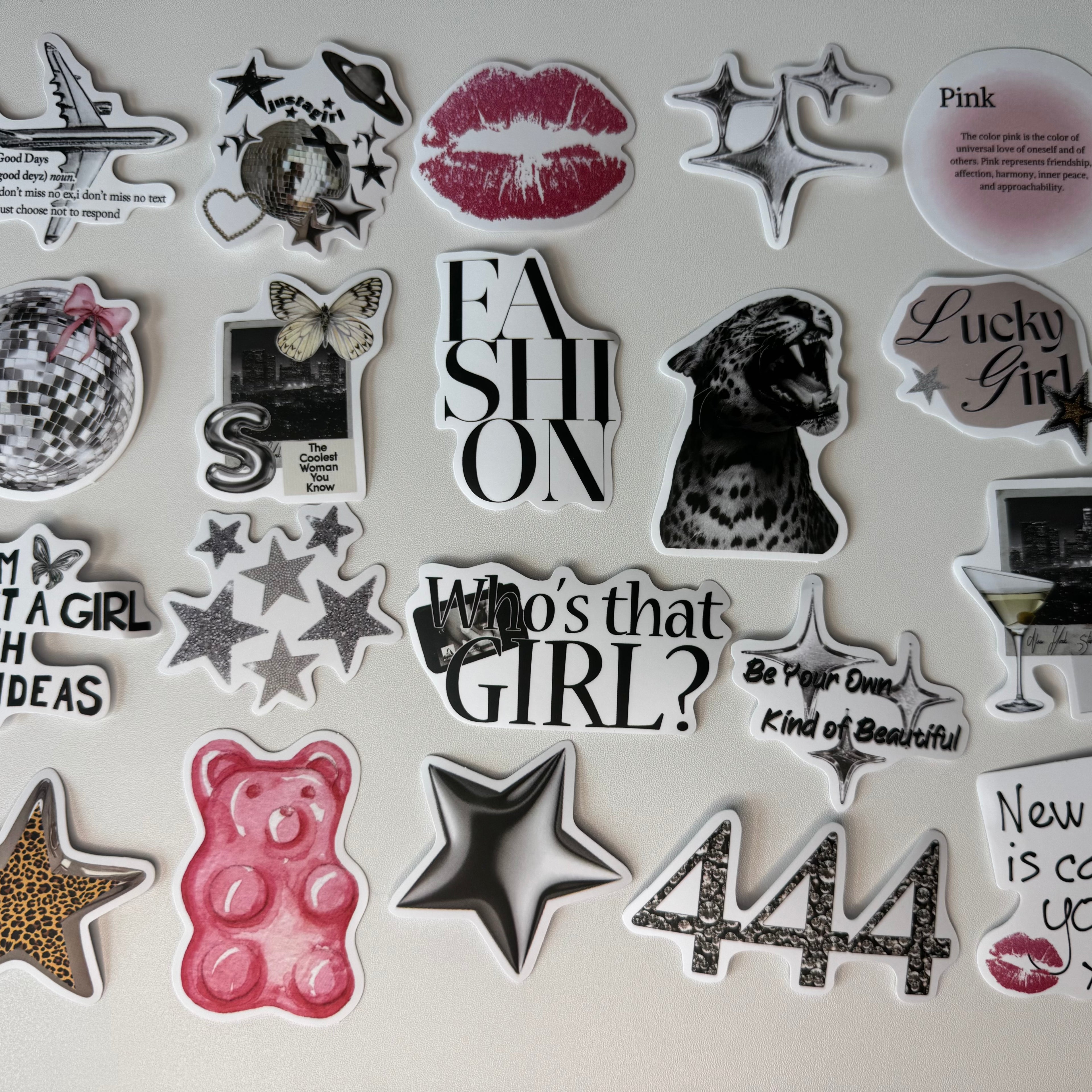 Silver Glam Sticker Set №3