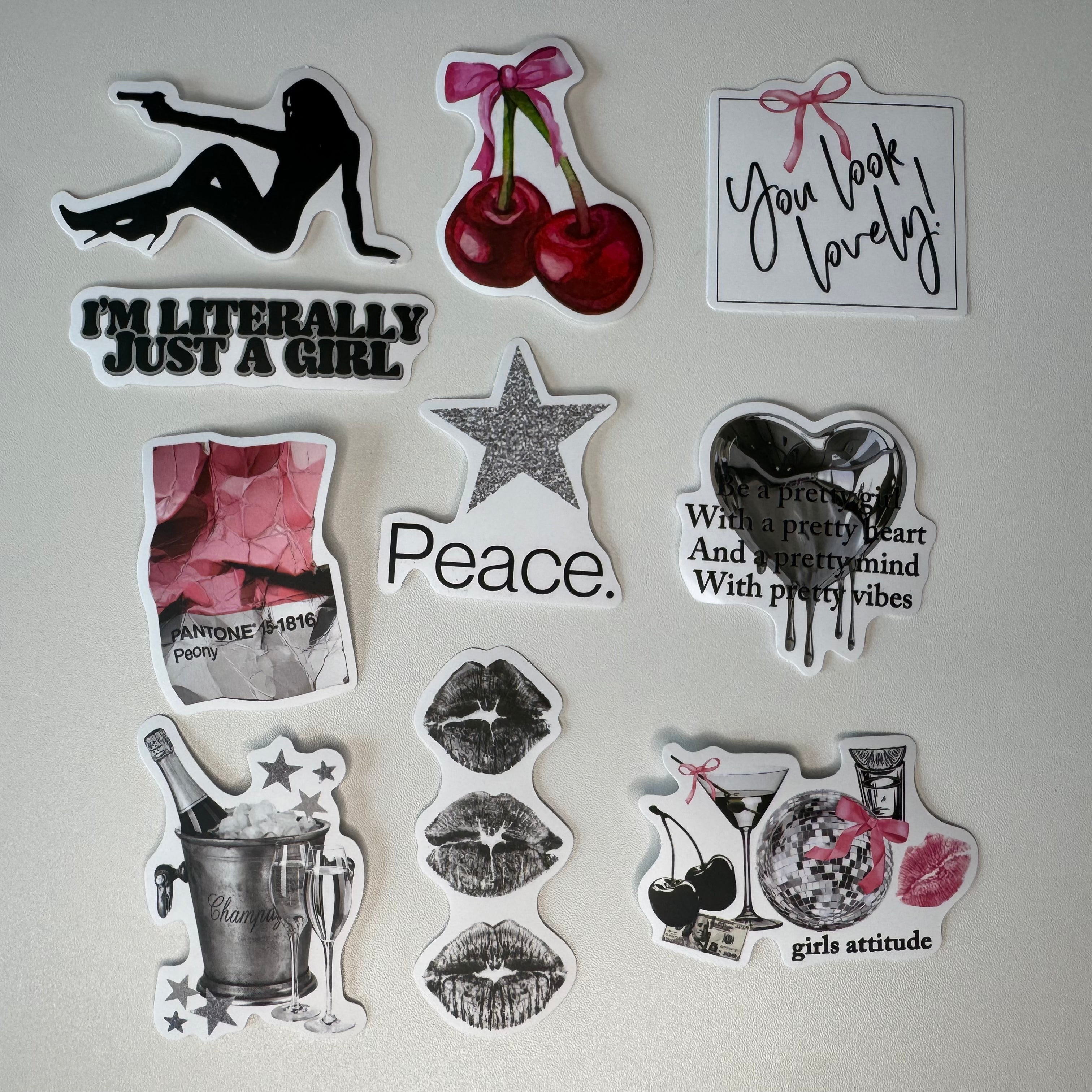 Silver Glam Sticker Set №1