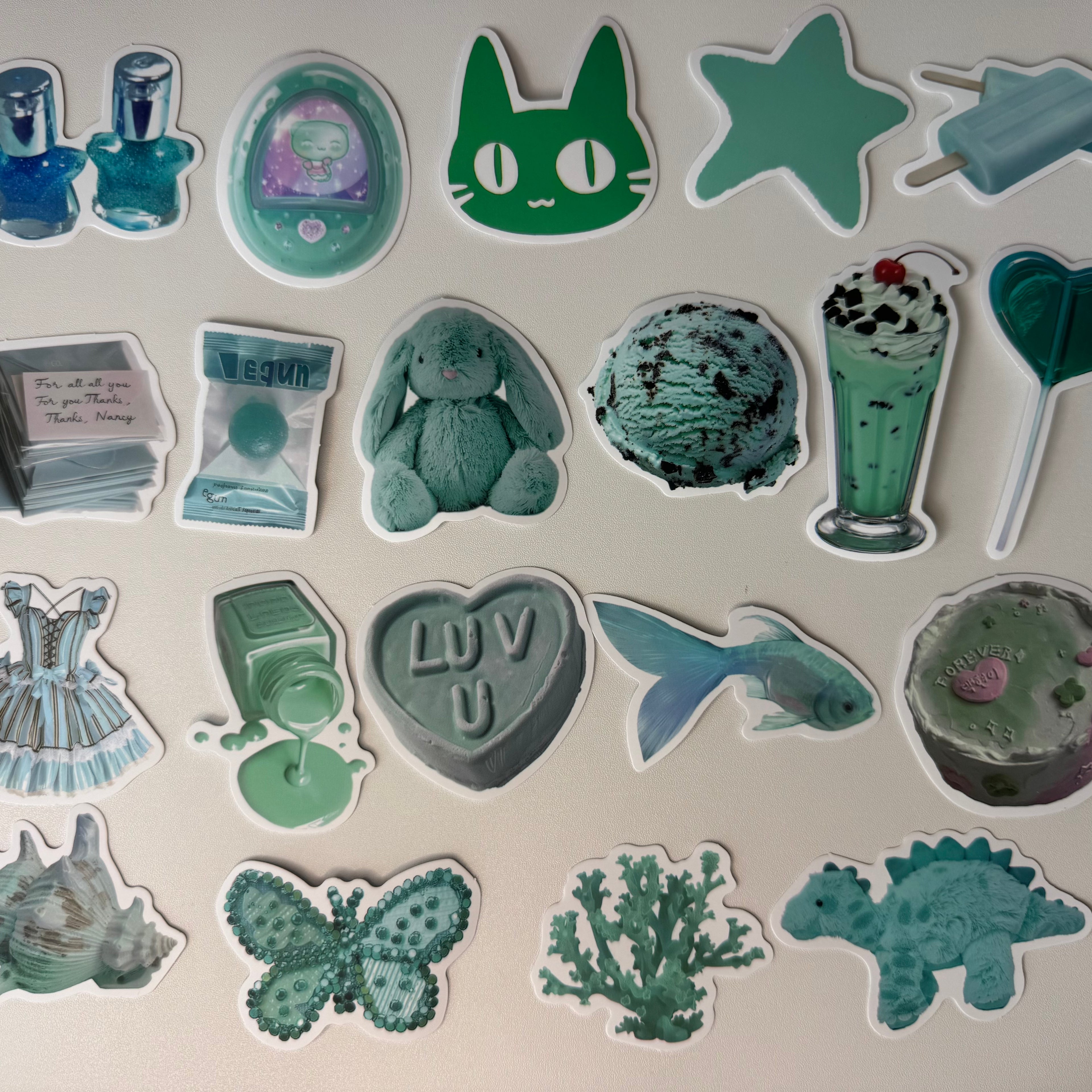 Mint Green Aesthetic Sticker Set №3