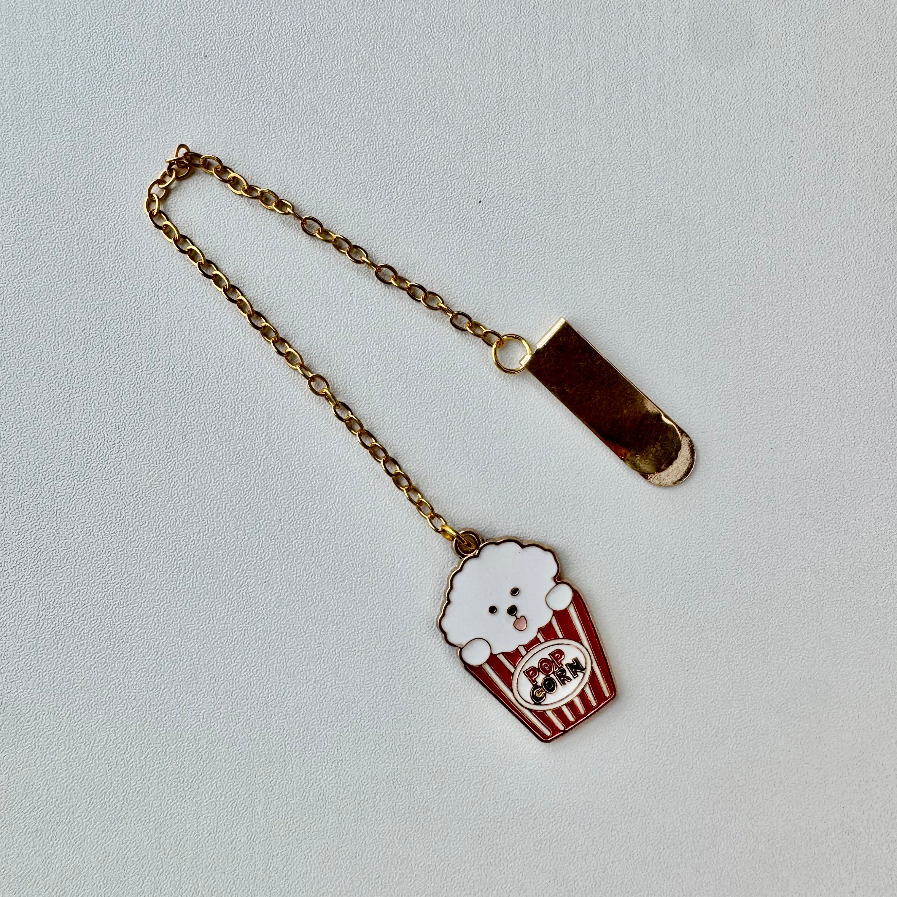 🍿 Popcorn Cutie Charm Bookmark🍿