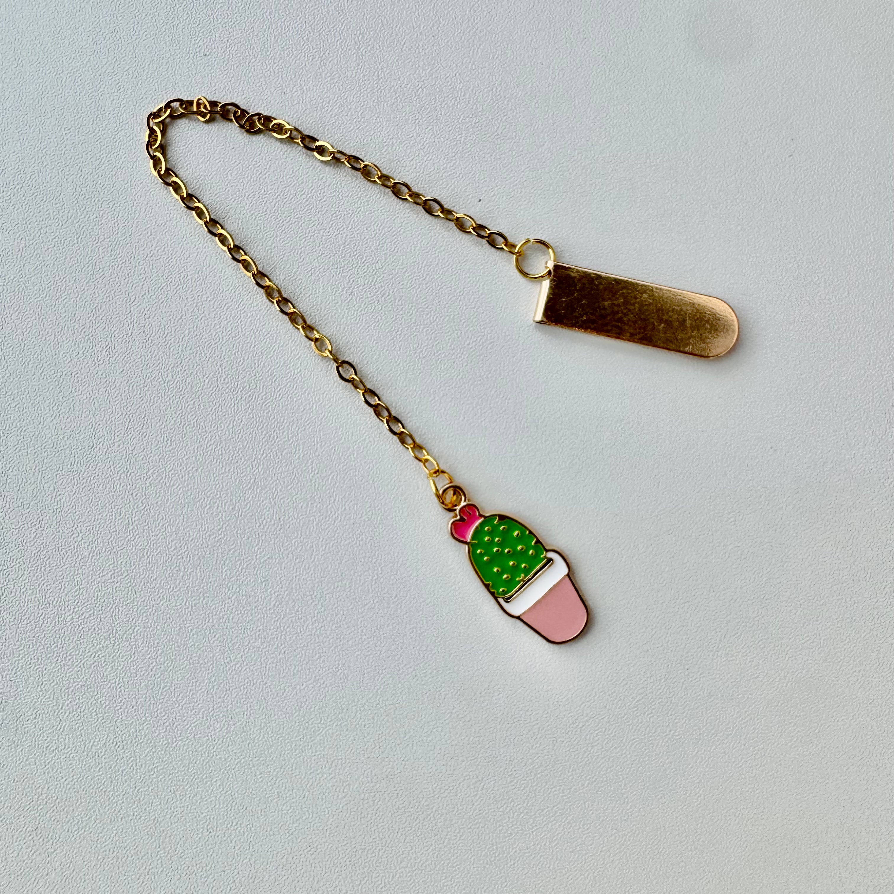 🌵 Cute Cactus Charm Bookmark 🌵
